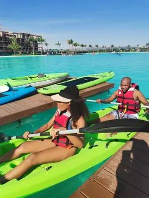 a group of people in kayaks in the water at 1523 The Blyde Crystal Clear 2 Bedroom Apartment in Pretoria