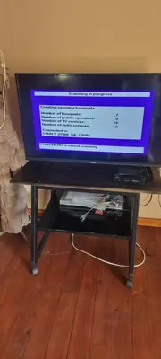 a flat screen tv sitting on a table at Nerina 662 in Leeupoort
